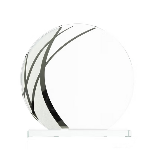 Trophée en verre TV310 or argent bronze avec gravure personnalisée et boîte cadeau noire