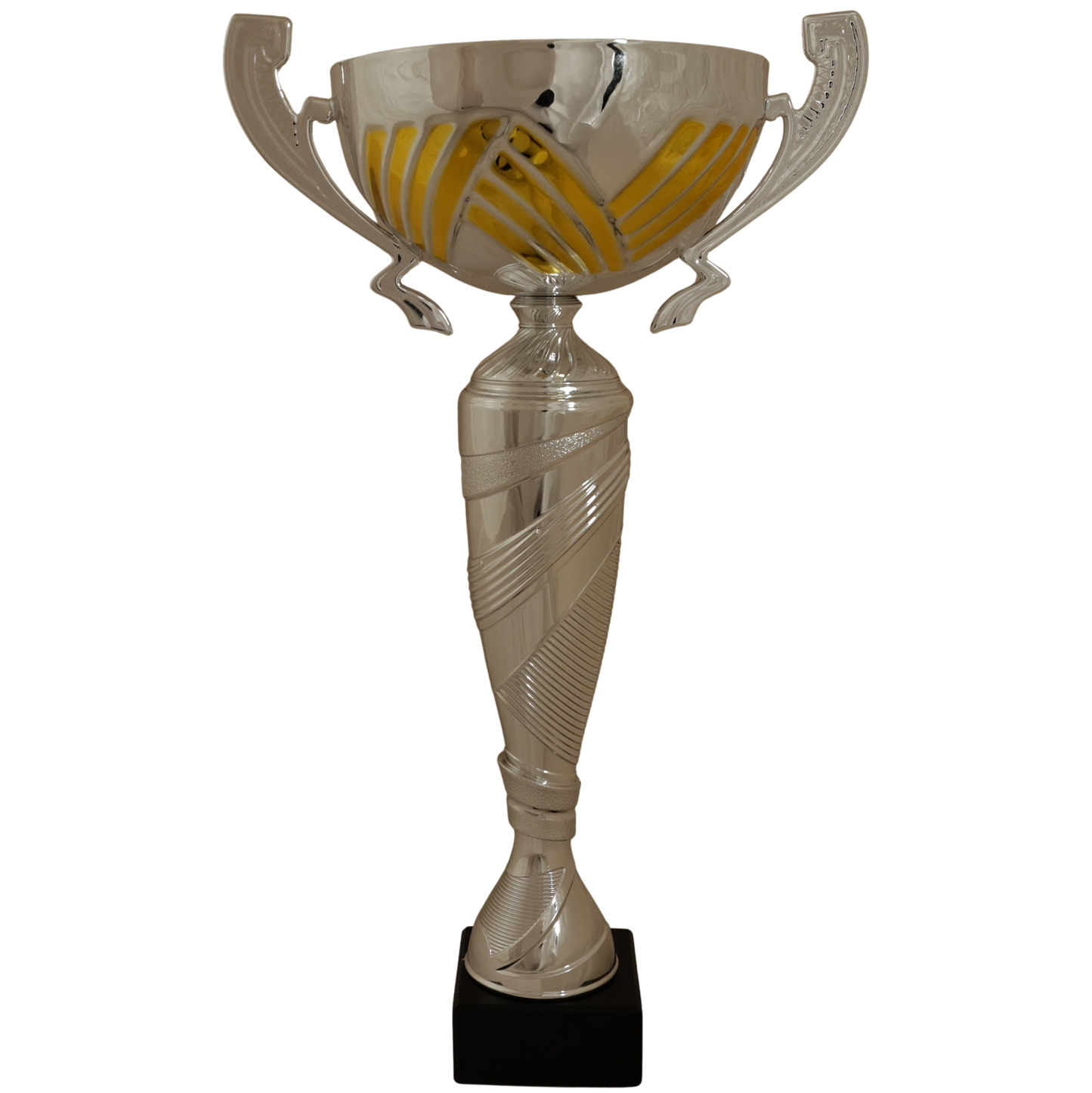 cp123 couleur argentée doré avec anses prestige en 3 tailles 30.5 à 33.5cm - personnalisable