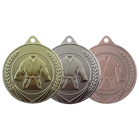 Médaille MS13 Sports de combat 50 mm, disponible en 3 couleurs, personnalisable avec texte au dos.