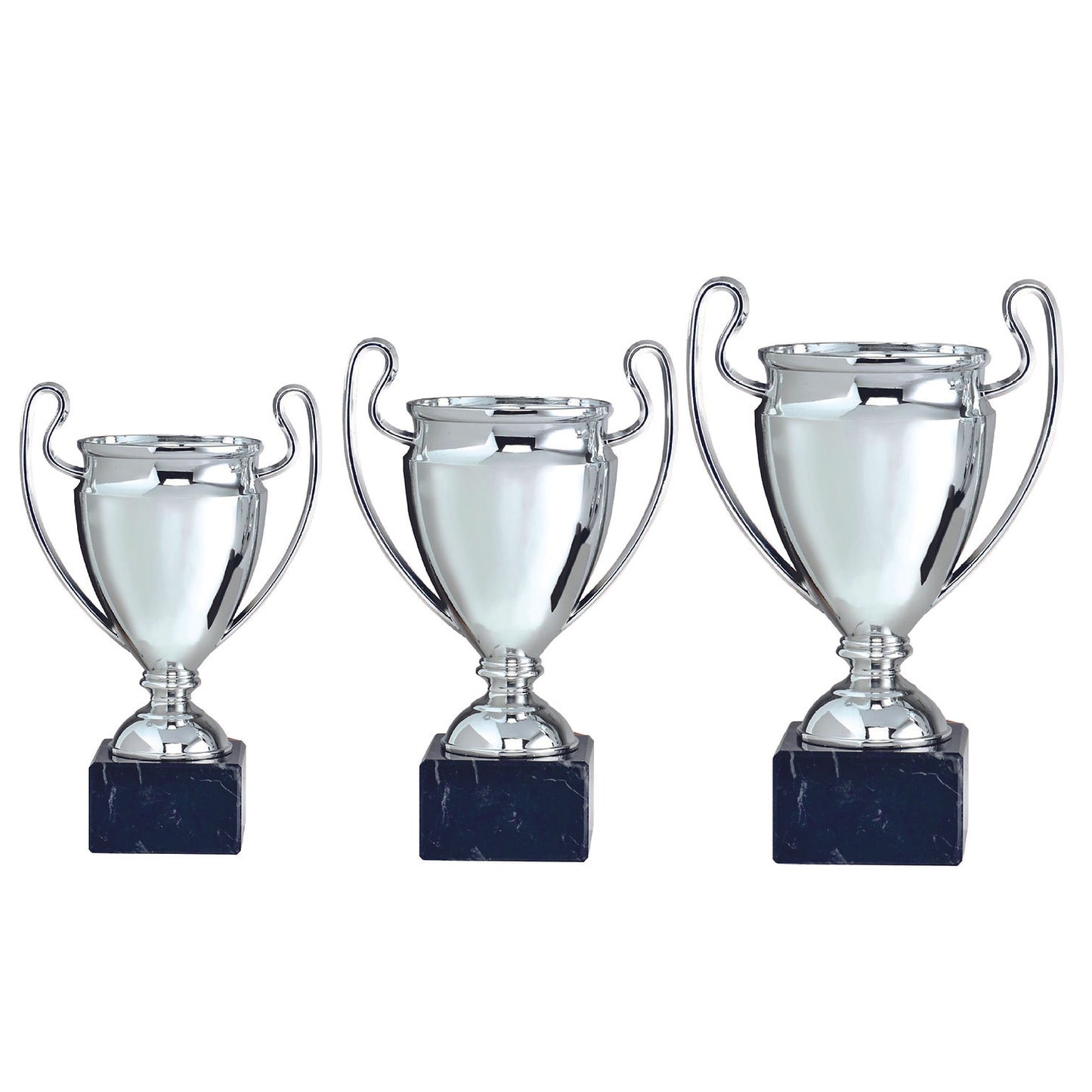 CP114 en métal et PVC disponible en 3 tailles de couleur argenté