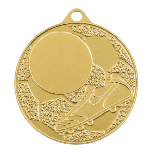 Médaille MS51 football 50 mm, logo imprimer inclu personnalisable avec texte au dos. Médaille en métal
Médaille pas cher 
Médaille premium
Toptrophy - Suisse