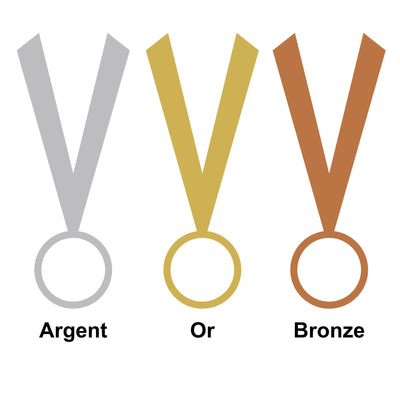 Rubans effet métallique or argent bronze Suisse