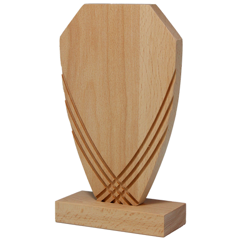 Holztrophäe TB105, 20 cm – Holztrophäe mit Gravur