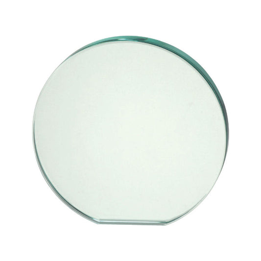 TV303 Trophée rond en verre personnalisé avec gravure laser et boîte cadeau