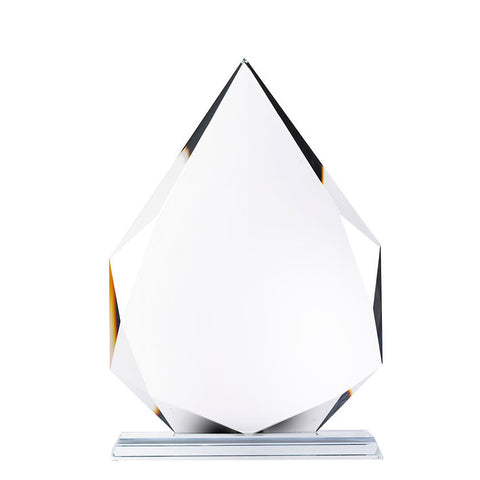 Glastrophäe TV308, 22–25 cm – Glastrophäe mit Gravur