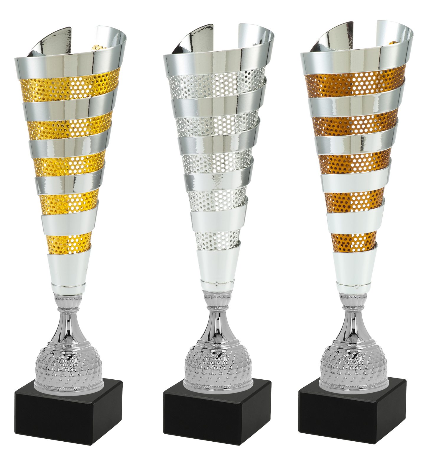 cp 126 Coupe en métal  prestige et résistante, Disponible en 3 couleurs or argent bronze . Idéale pour tournois, compétitions et cérémonies. Personnalisation possible.