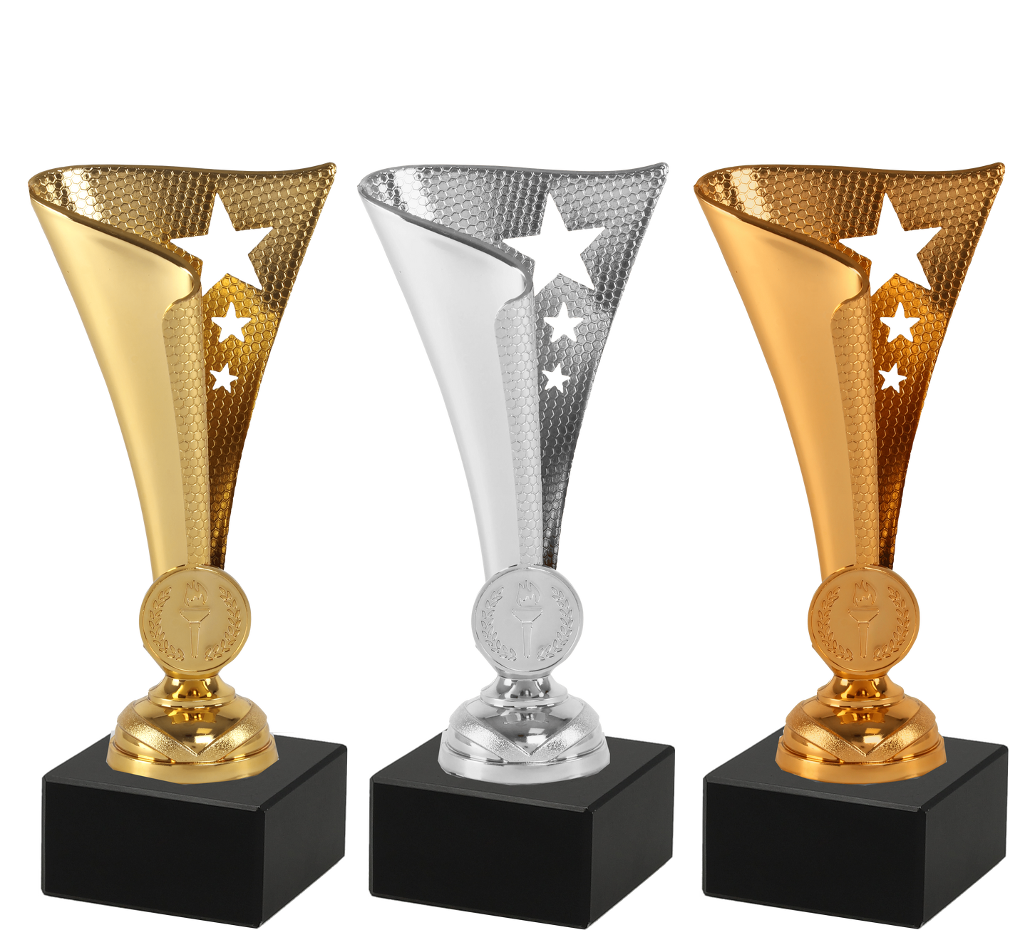 Coupe Cp24
Disponible en 1 taille :

Taille unique : 17 cm
Couleurs disponibles : Or, Argent, Bronze
PVC et marbre noir