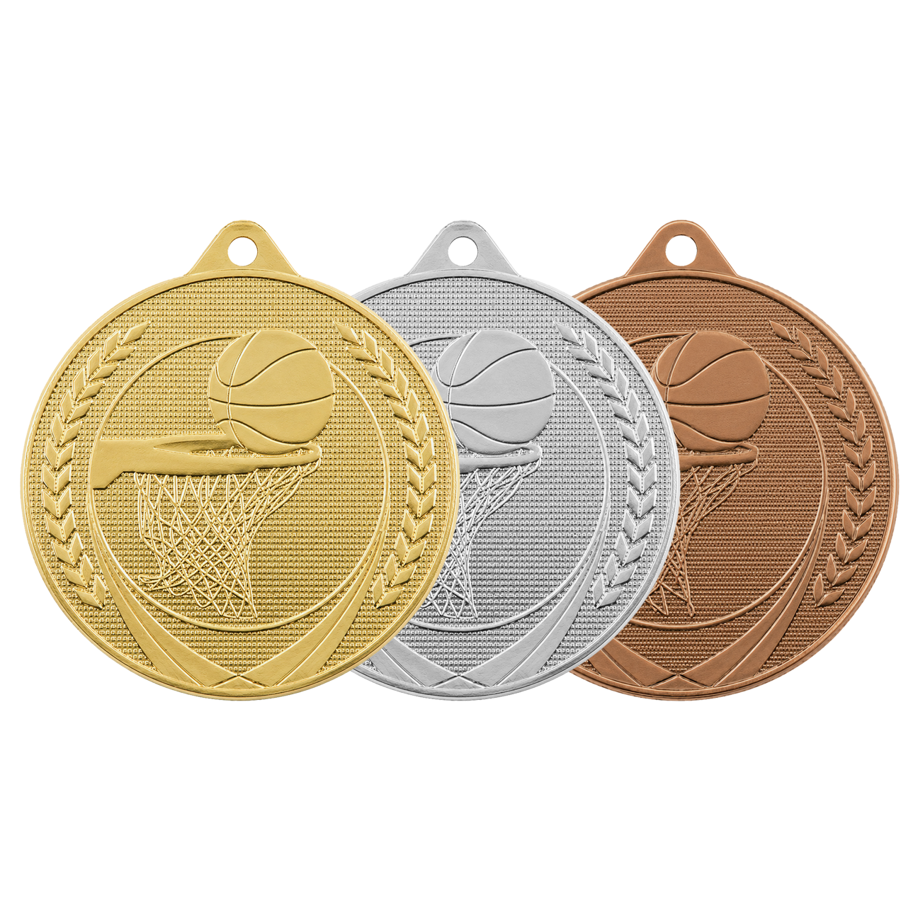Médaille MS15 Basketball 50 mm, disponible en 3 couleurs, 
Médaille Sport
personnalisable avec texte au dos. Médaille en métal
Toptrophy - Suisse